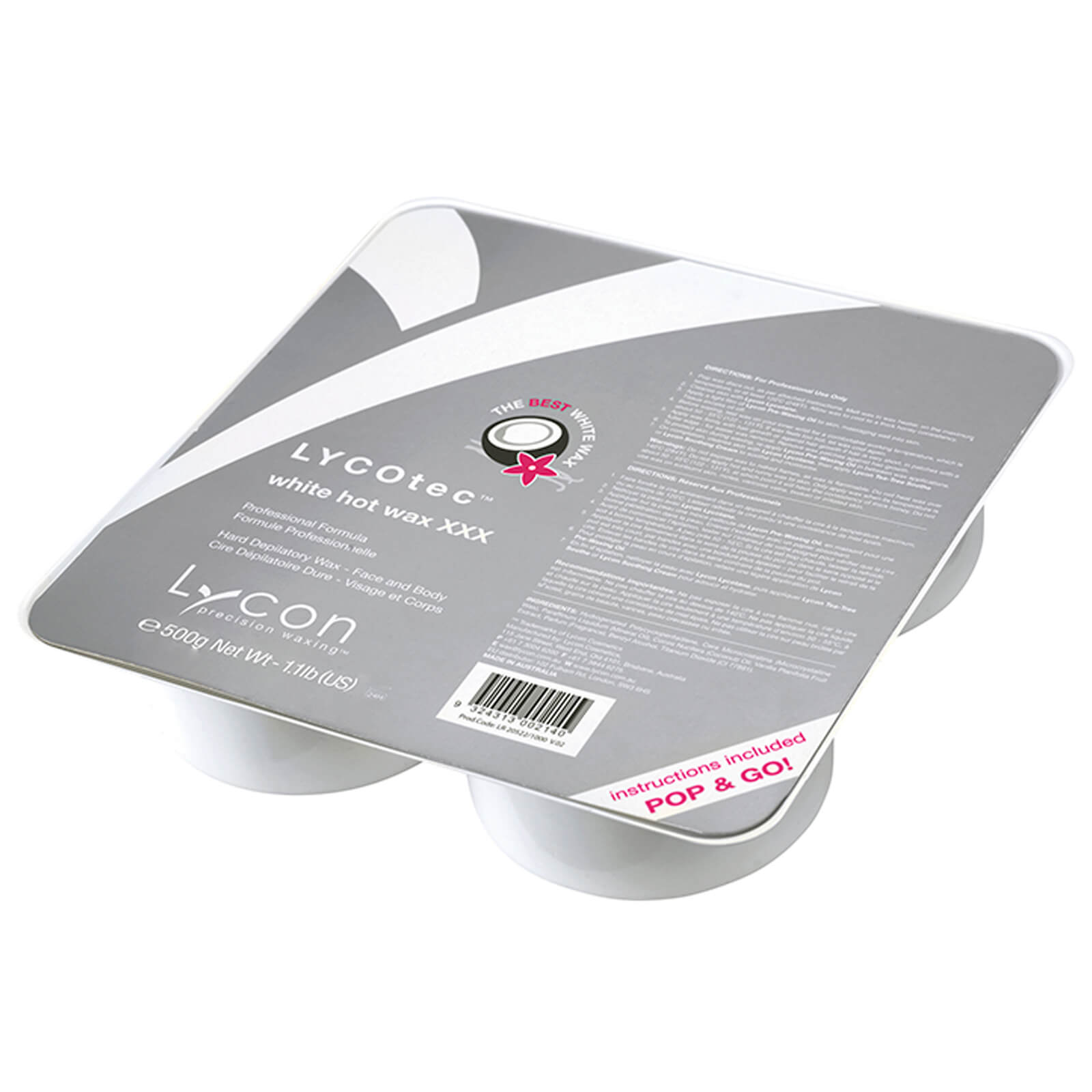 Lycon Lycon Lycotec White Hot Wax Xxx 500g Body Care