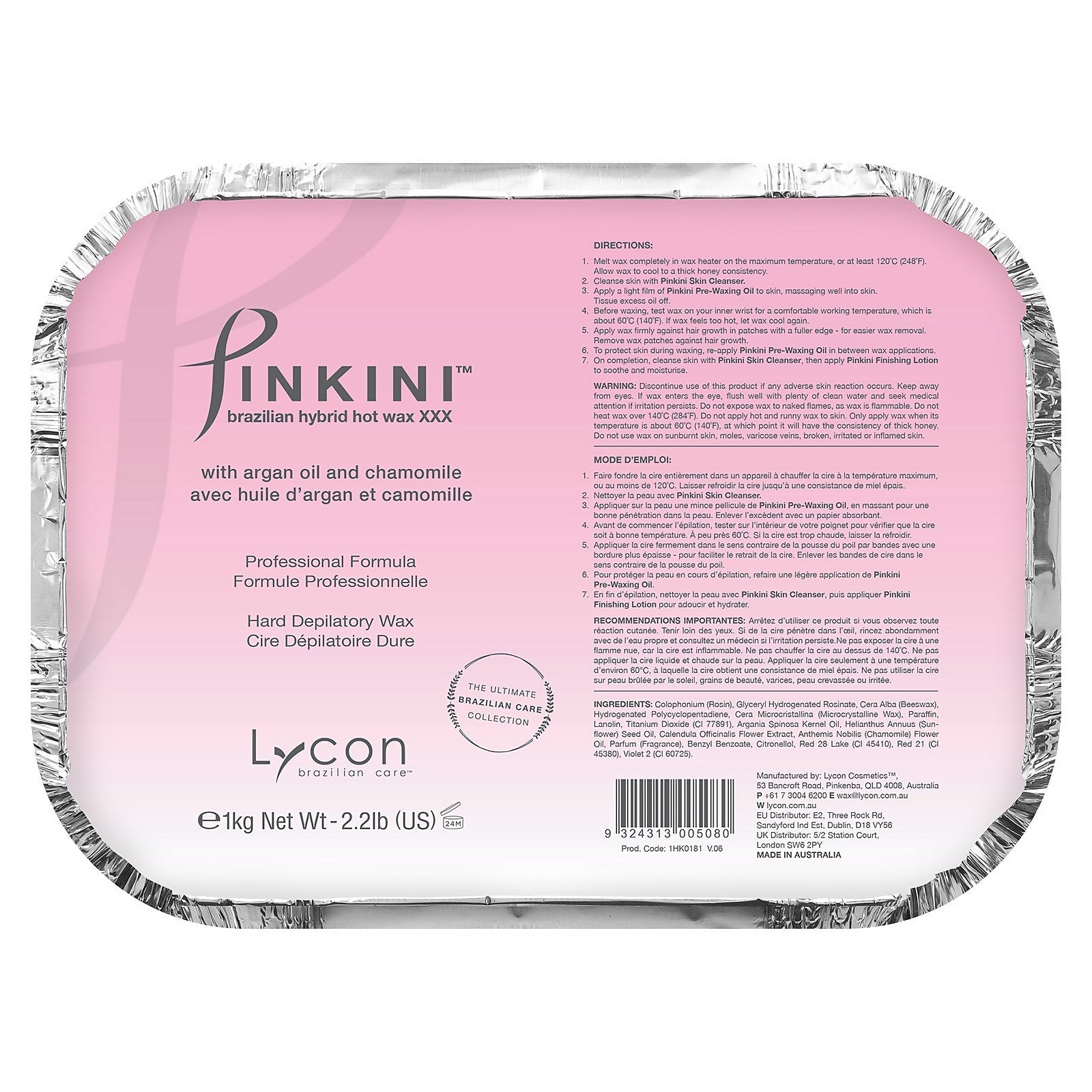 Lycon Lycon Pinkini Brazilian Hybrid Hot Wax 1kg Body Care