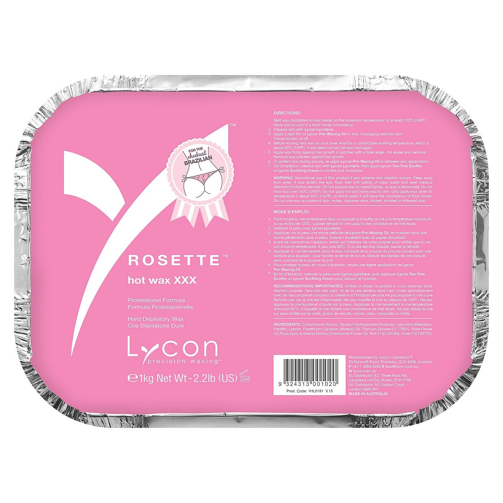 Lycon Lycon Rosette Hot Wax Xxx 1Kg Body Care