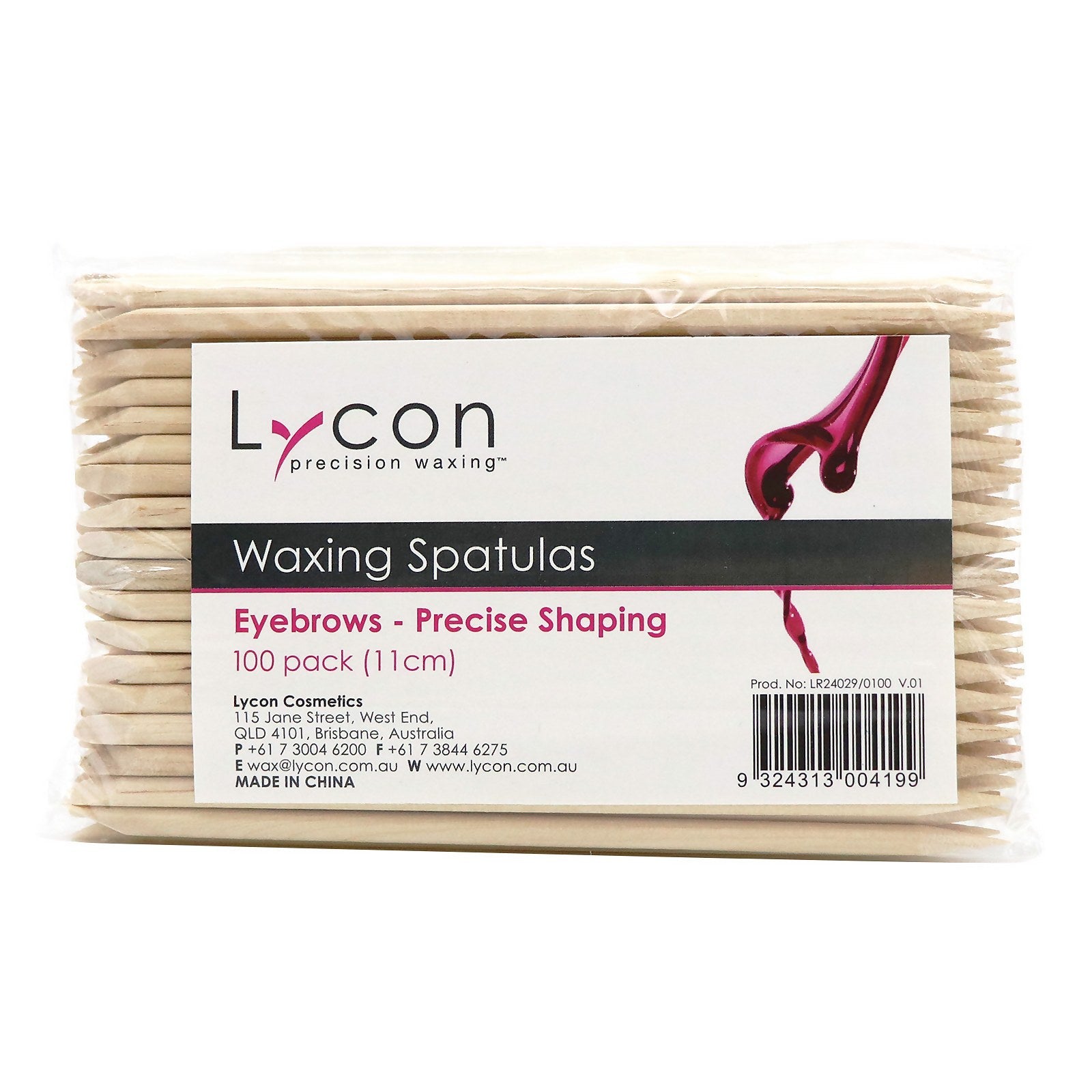 Lycon Lycon Waxing Spatulas Eyebrows - Precise Shaping 100 Pack Body Care