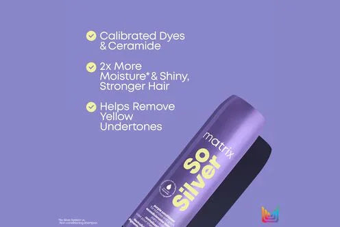 Matrix Matrix So Silver Purple Toning Shampoo 300ml Shampoo