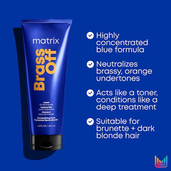 Matrix Total Results Matrix Brass Off Neutralizing Mask for Orange Tones 200ml Hair Mask