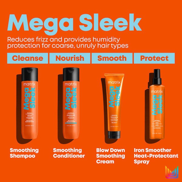 Matrix Total Results Matrix Mega Sleek Iron Smoother 250ml Hair Styling Products