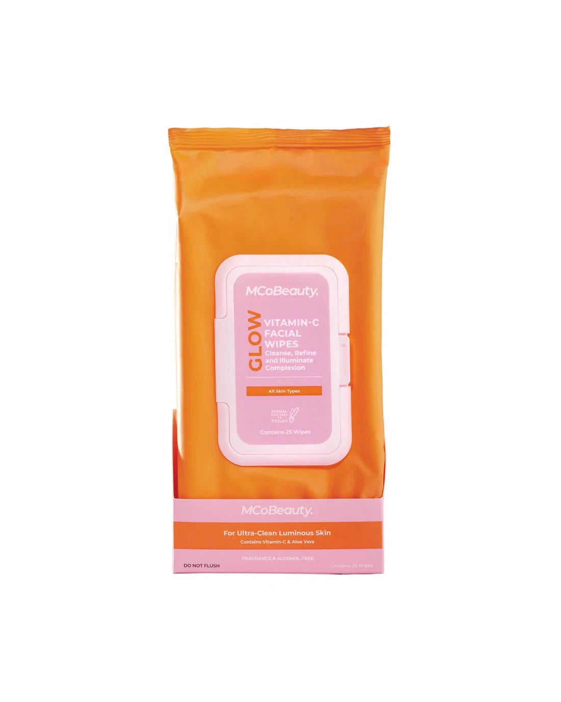 MCoBeauty MCoBeauty Glow Vitamin-C Facial Wipes - 25 Wipes Cleansing Wipes
