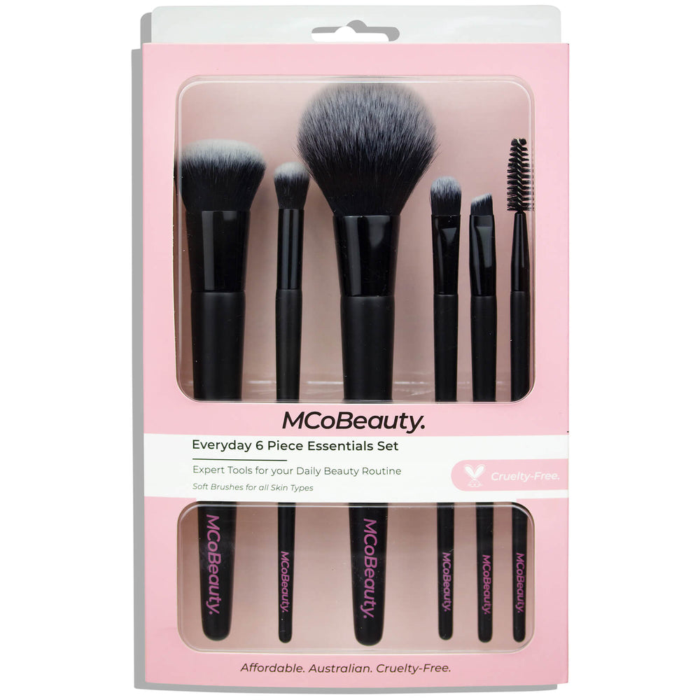 MCoBeauty MCoBeauty Everyday 6 Piece Essentials Brush Set Cosmetics