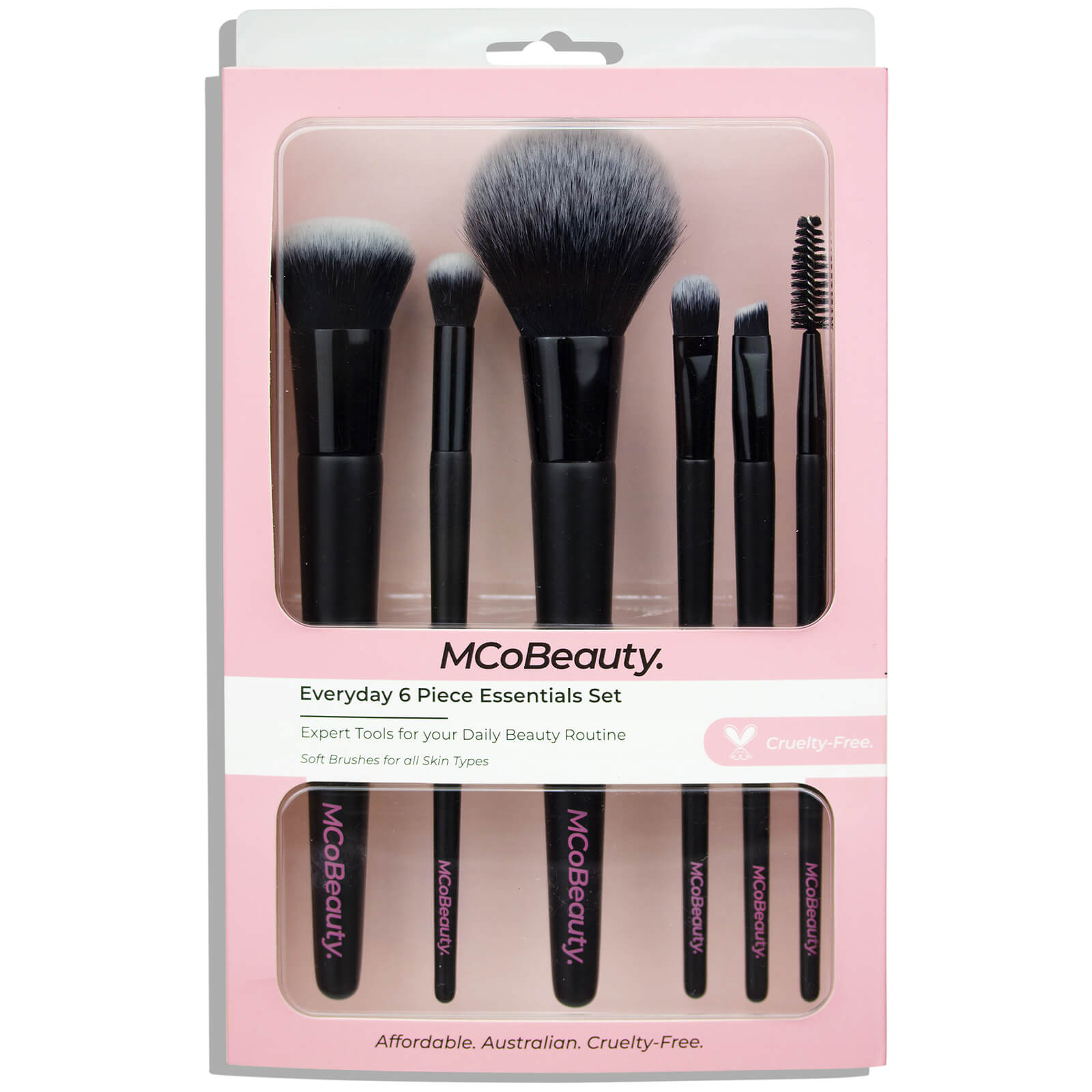 MCoBeauty MCoBeauty Everyday 6 Piece Essentials Brush Set Cosmetics