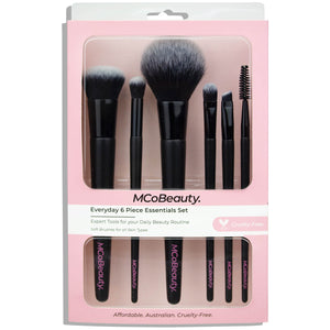 MCoBeauty MCoBeauty Everyday 6 Piece Essentials Brush Set Cosmetics