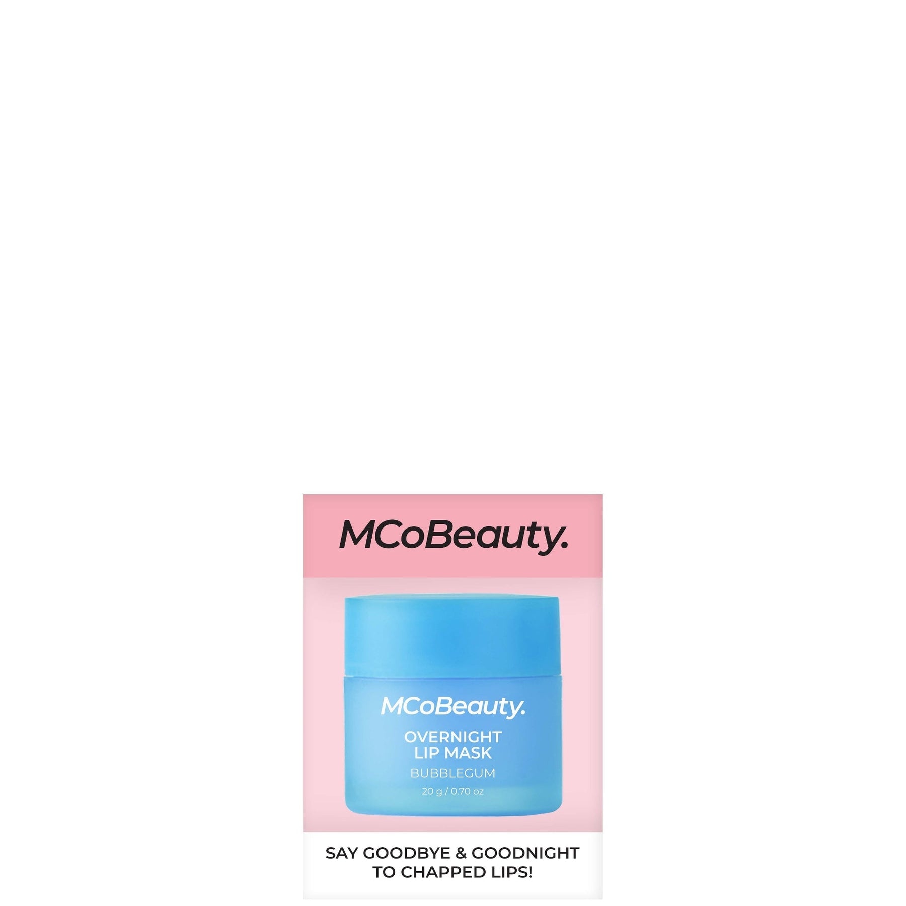 MCoBeauty MCoBeauty Overnight Lip Mask 20g - Bubble Gum Cosmetics