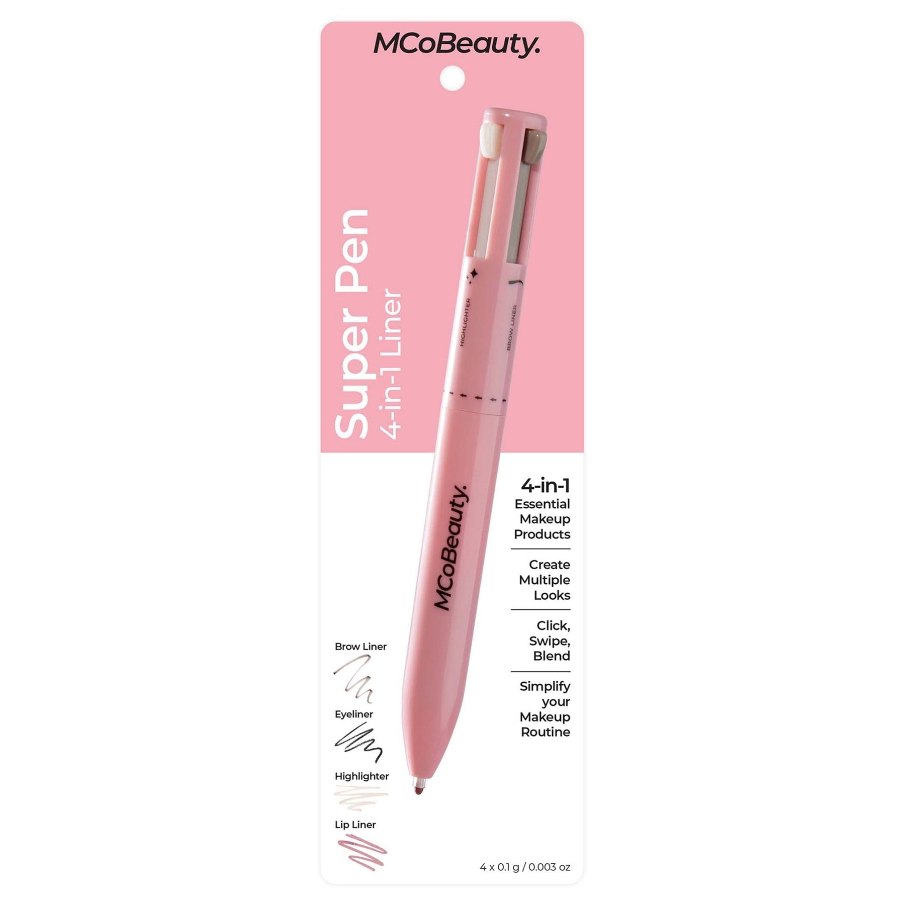 MCoBeauty MCoBeauty Super Pen 4-in-1 Liner 4x 0.1g Cosmetics