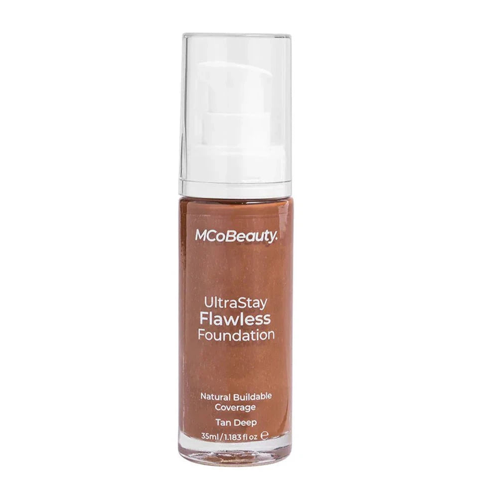 MCoBeauty Tan Deep MCoBeauty Ultra Stay Flawless Foundation 35ml (Various Shades) Cosmetics