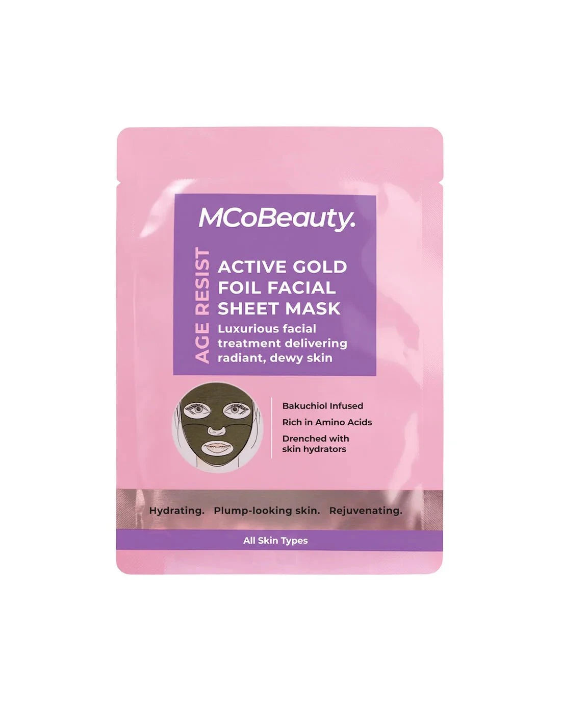 MCoBeauty MCoBeauty Age Resist Active Gold Foil Facial Sheet Mask Facial Masks