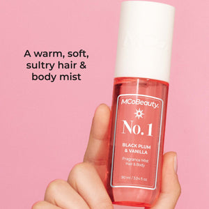 MCoBeauty MCoBeauty Fragrance Mist Hair & Body 90ml - No.1 Black Plum & Vanilla Fragrance
