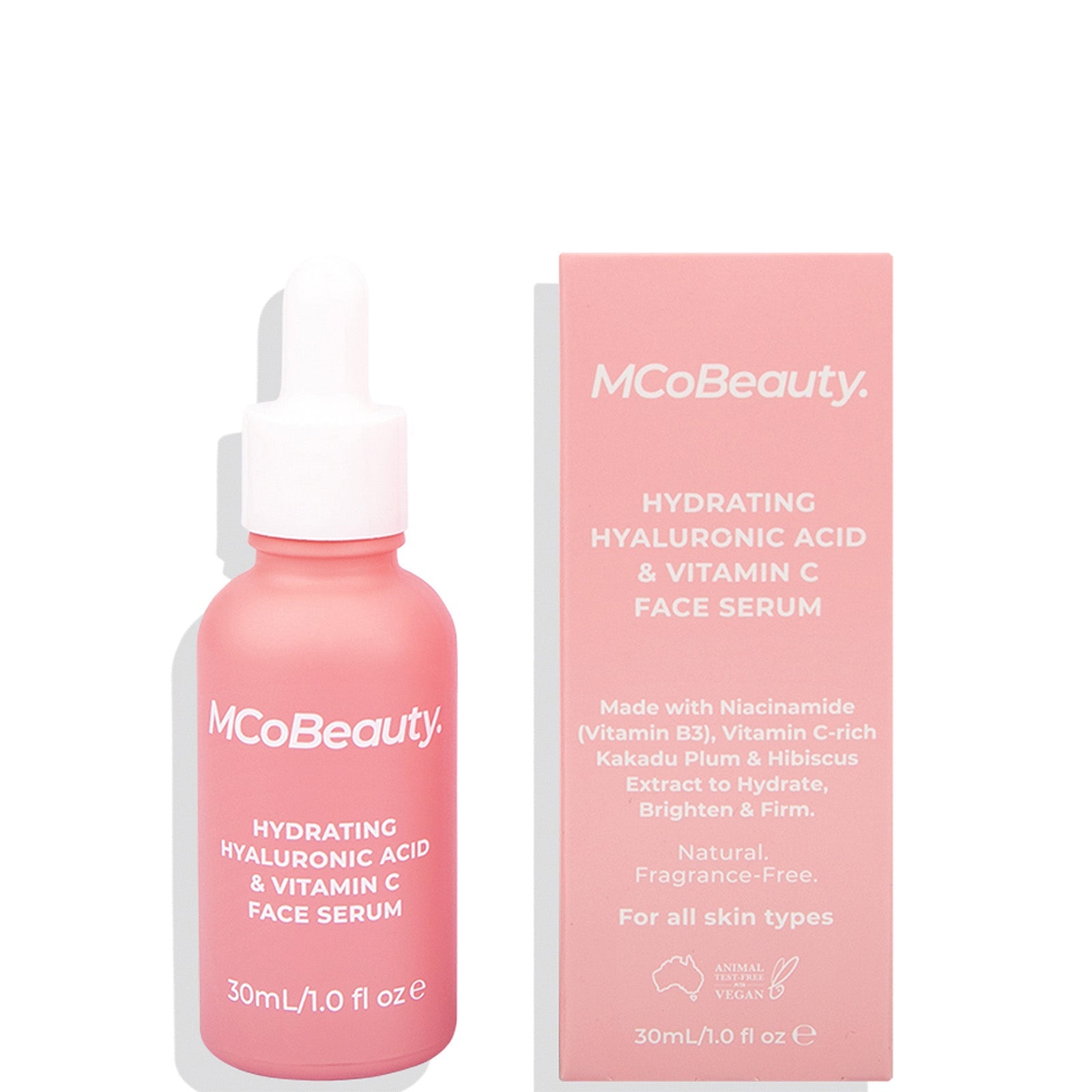 MCoBeauty MCoBeauty Hydrating Hyaluronic Acid and Vitamin C Face Serum 30ml Skin Care