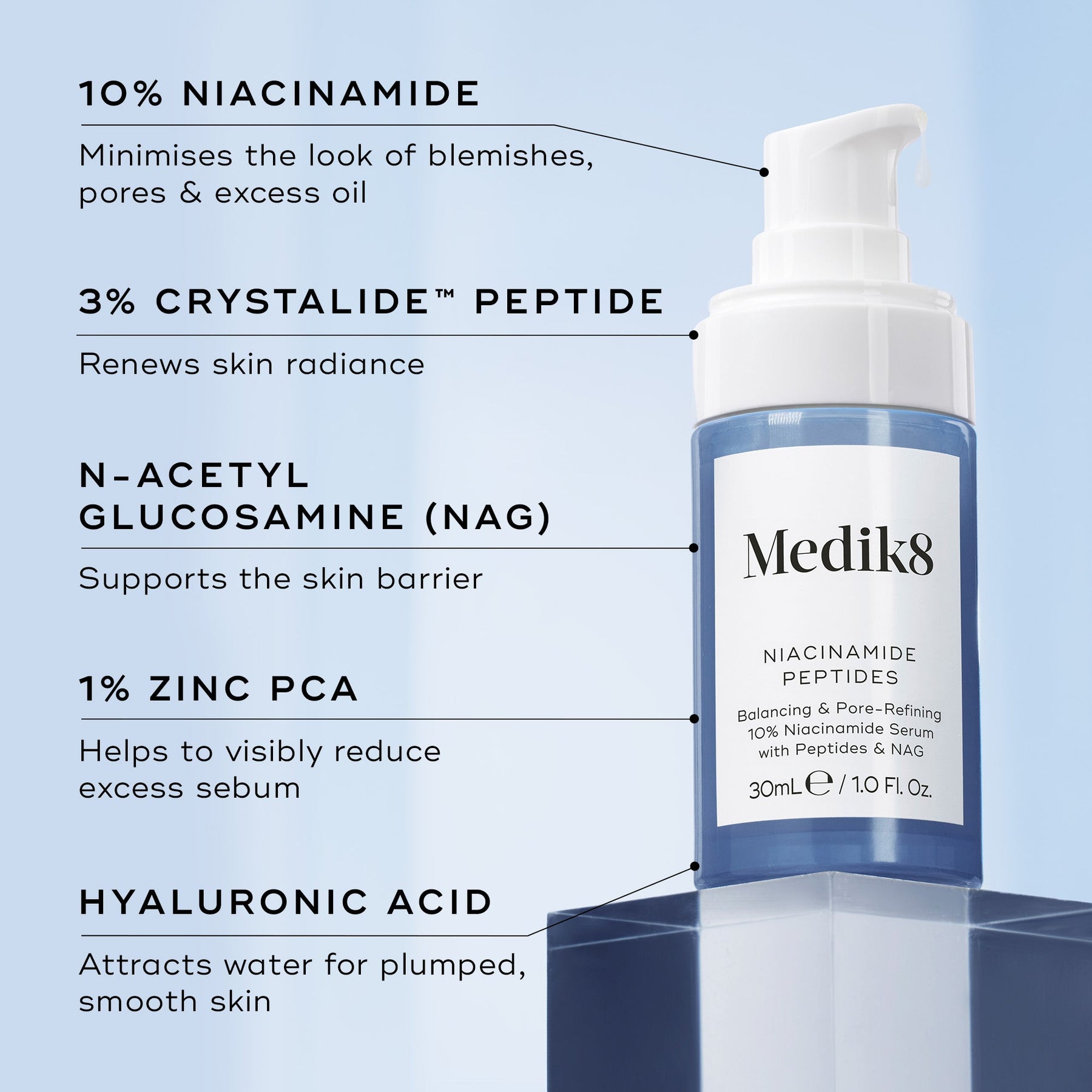Medik8 Medik8 Niacinamide Peptides 30ml Serums & Treatments