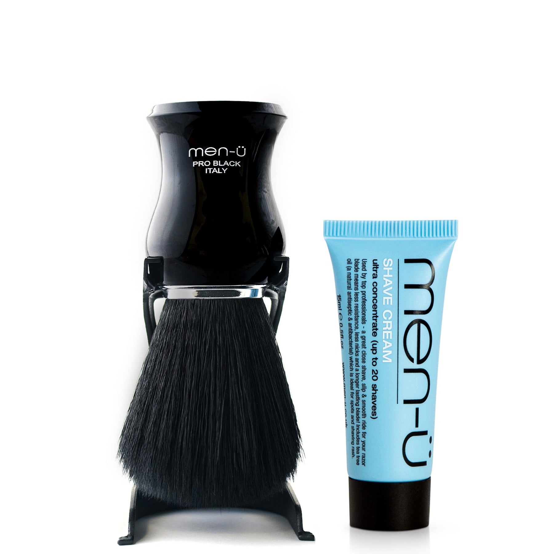 men-u men-ü Pro Black Shaving Brush Male Grooming