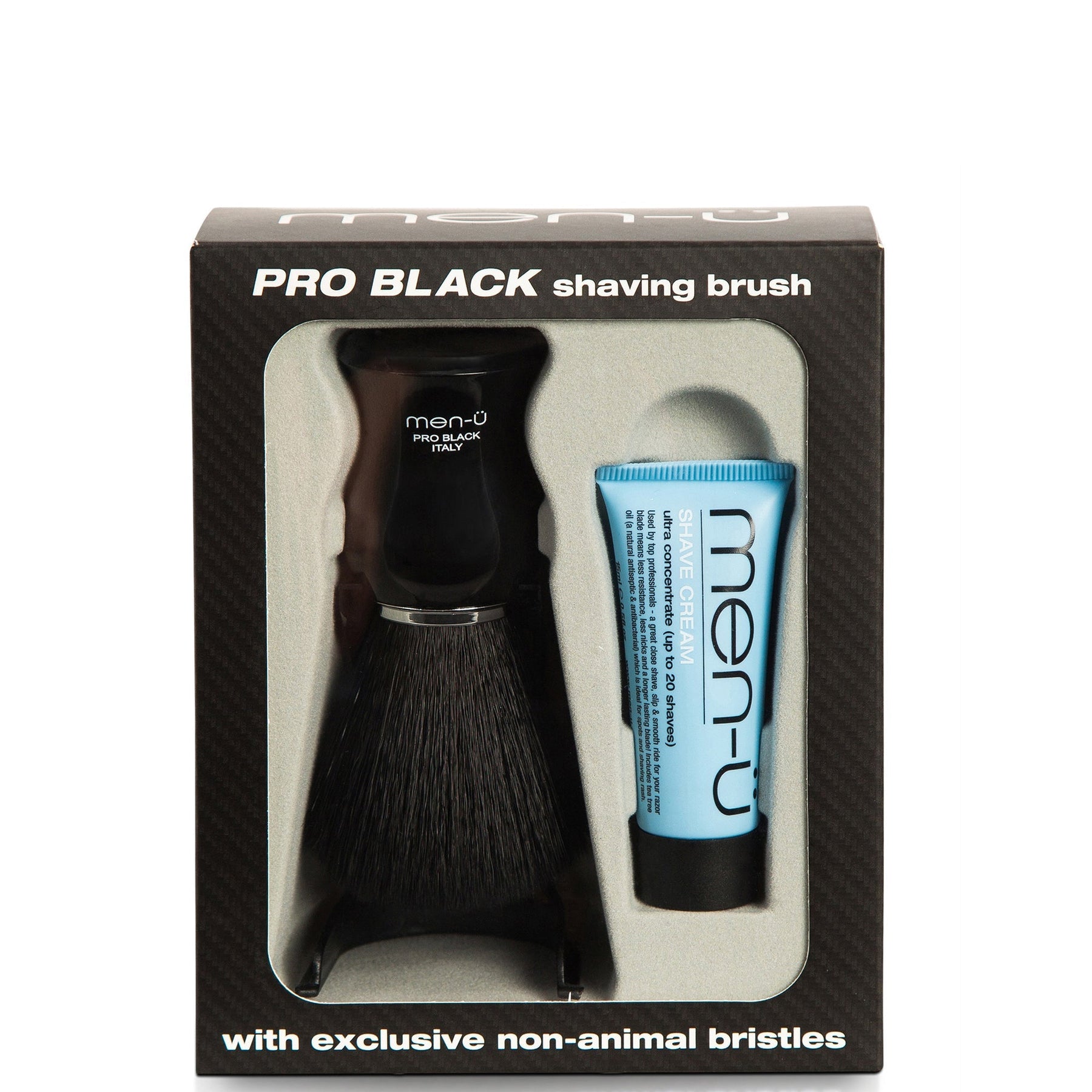 men-u men-ü Pro Black Shaving Brush Male Grooming