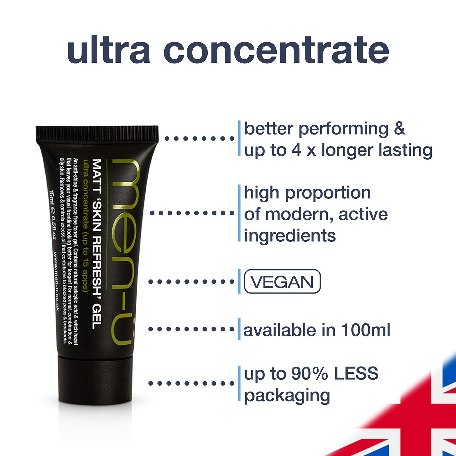 men-u men-ü Buddy Matt Skin Refresh Gel Tube (15ml) Skin Care