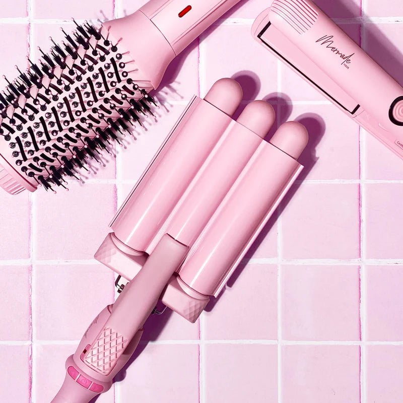Mermade Hair Mermade Hair Mini Waver 25mm - Pink Hair Styling Products