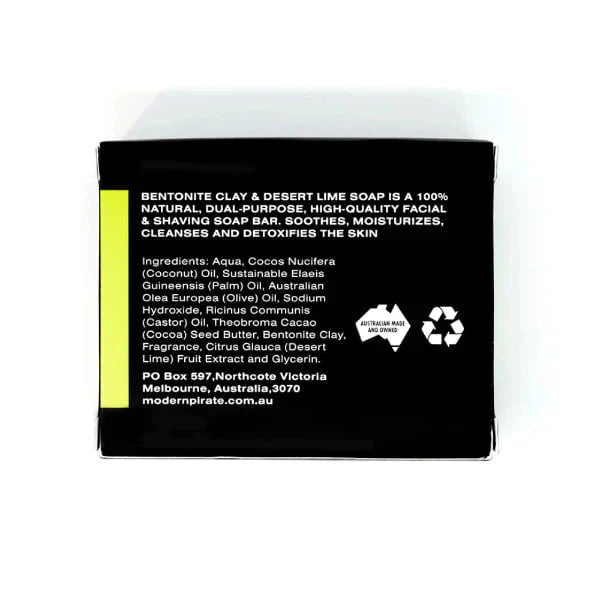 Modern Pirate Modern Pirate Bentonite Clay Face/Body Soap 110gm Skin Care