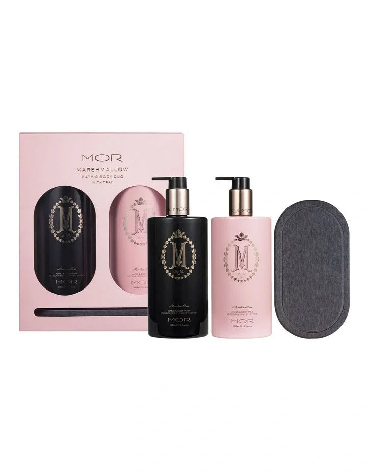 MOR MOR Marshmallow Bath and Body Duo with Tray Kits & Packs