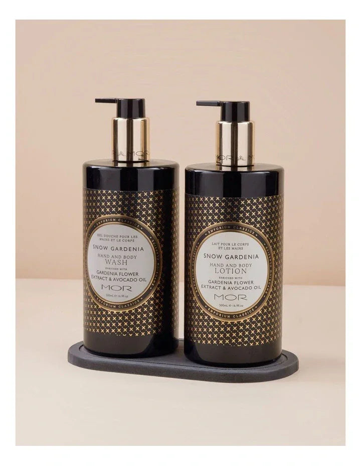 MOR MOR Snow Gardenia Bath and Body Duo with Tray Kits & Packs