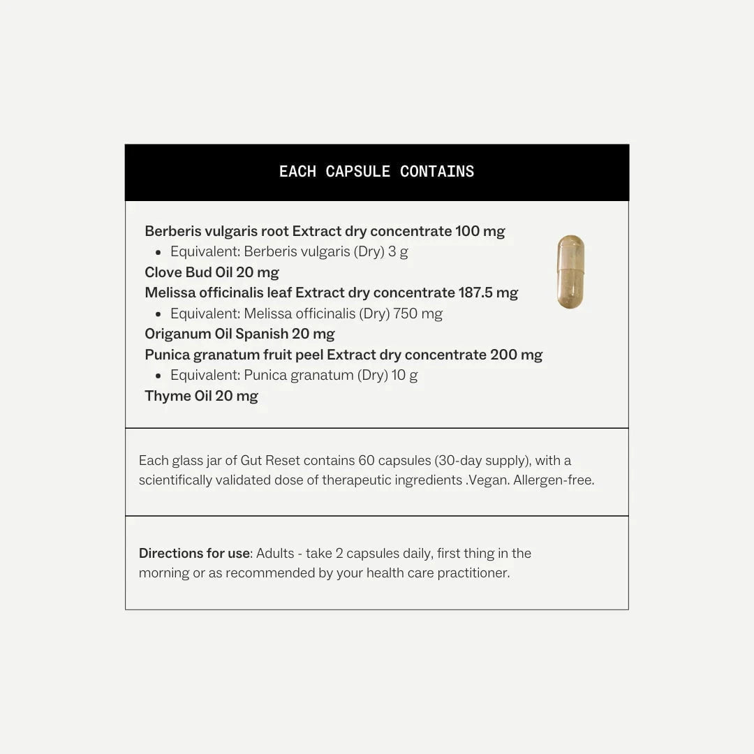 My Way Up My Way Up Gut Reset 60 Hard Capsules supplements