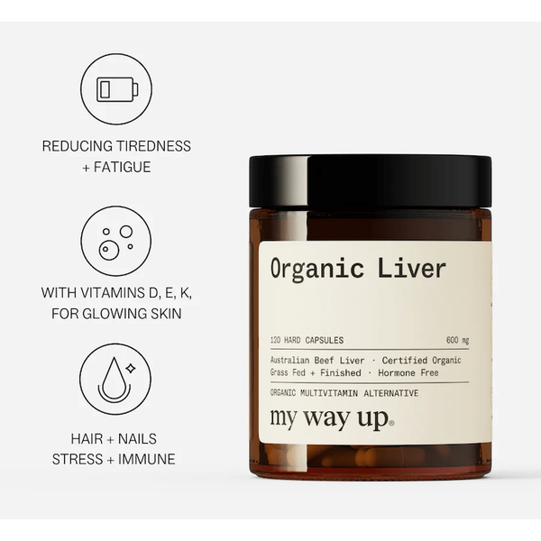 My Way Up My Way Up Organic Liver 120 Capsules supplements