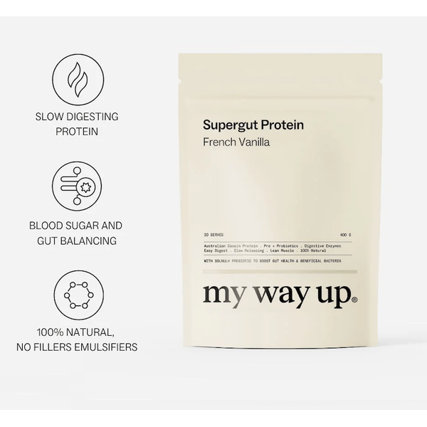 My Way Up My Way Up Supergut Protein - French Vanilla 400g supplements