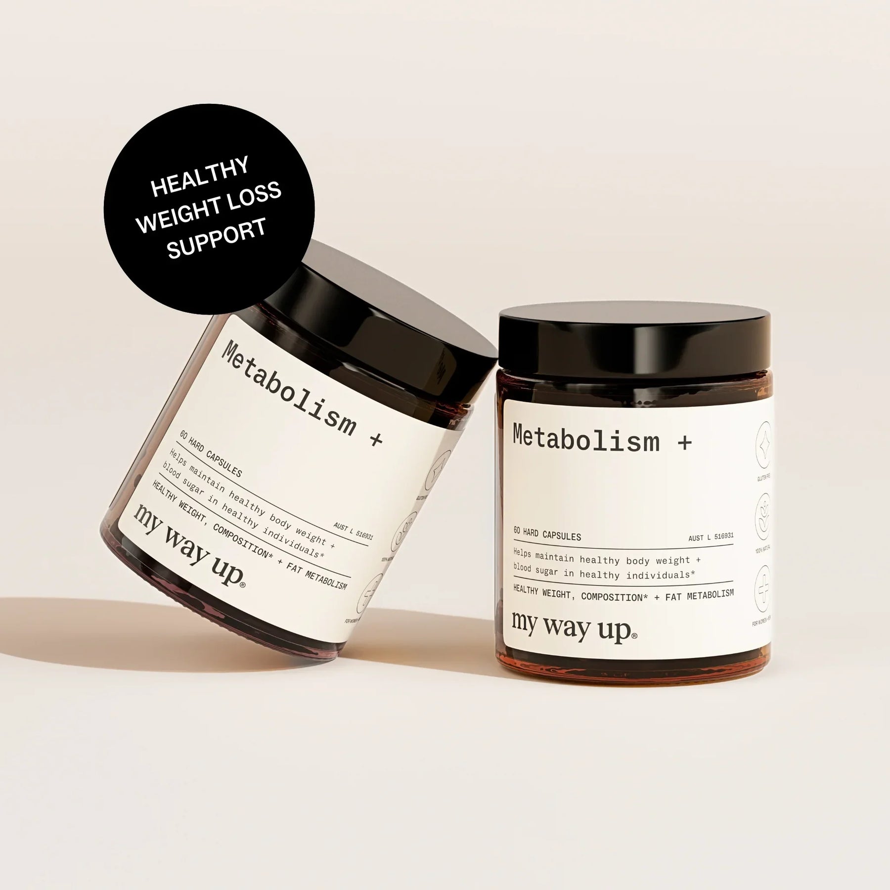 My Way Up My Way Up Metabolism + 60 Hard Capsules Wellness