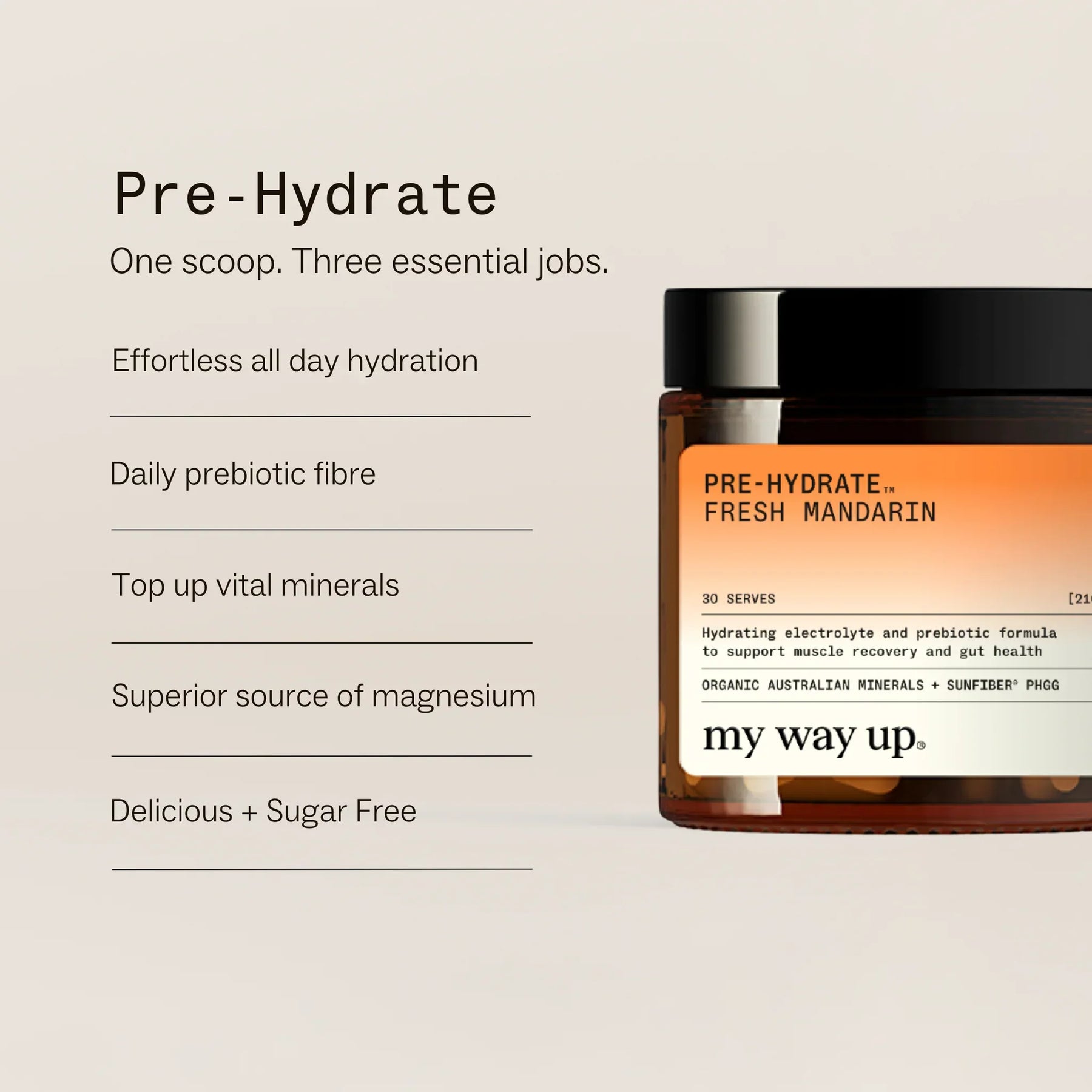 My Way Up My Way Up Pre-Hydrate: Sicillian Citrus 210g Wellness
