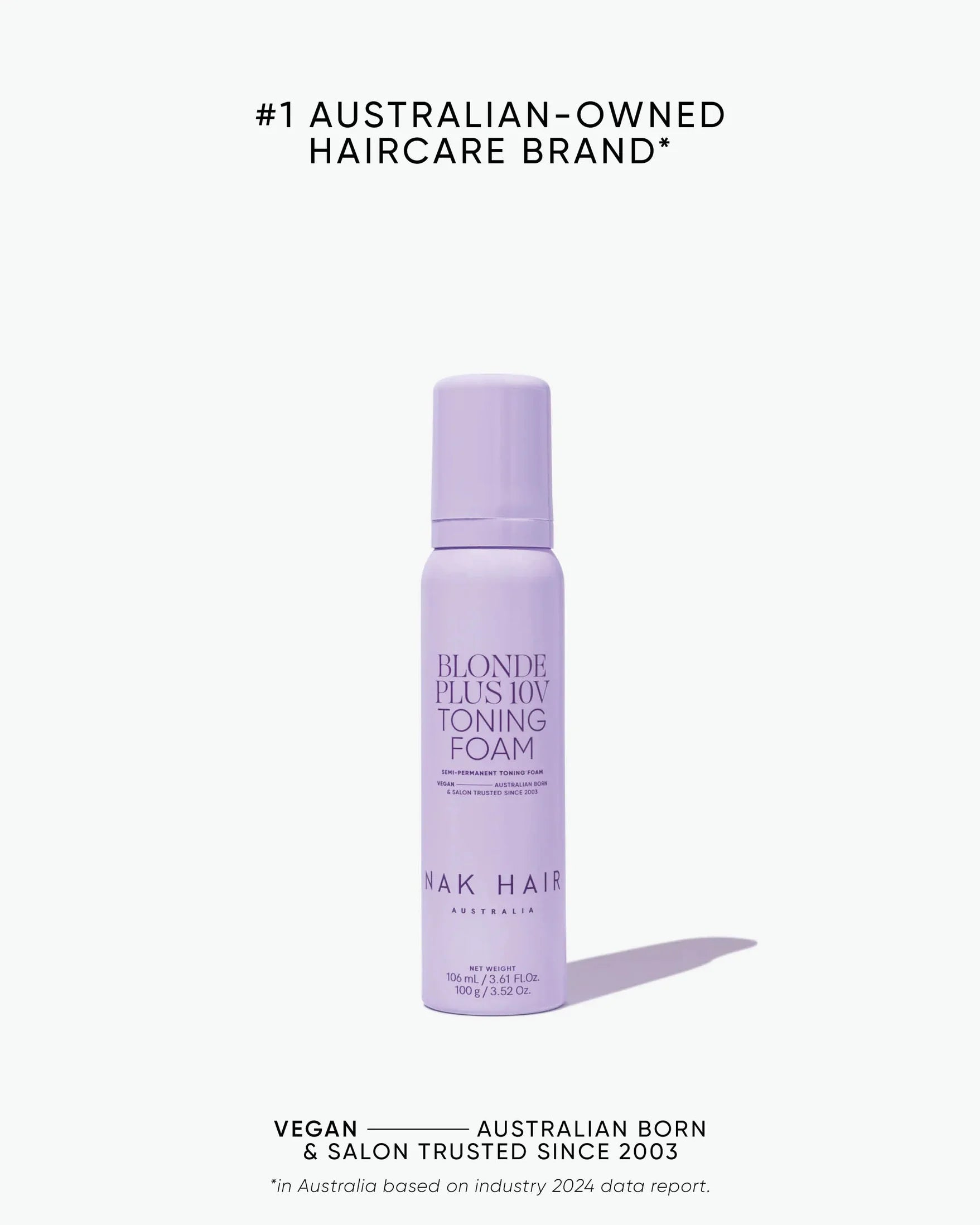 Nak NAK Blonde Plus 10V Toning Foam 100g Hair Care