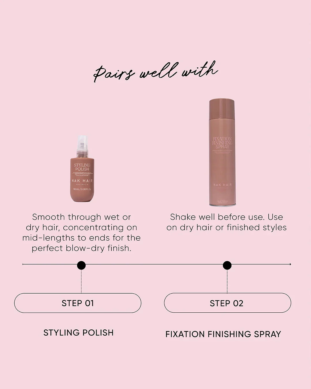 Nak NAK Fixation Finishing Spray 100g Hair Care