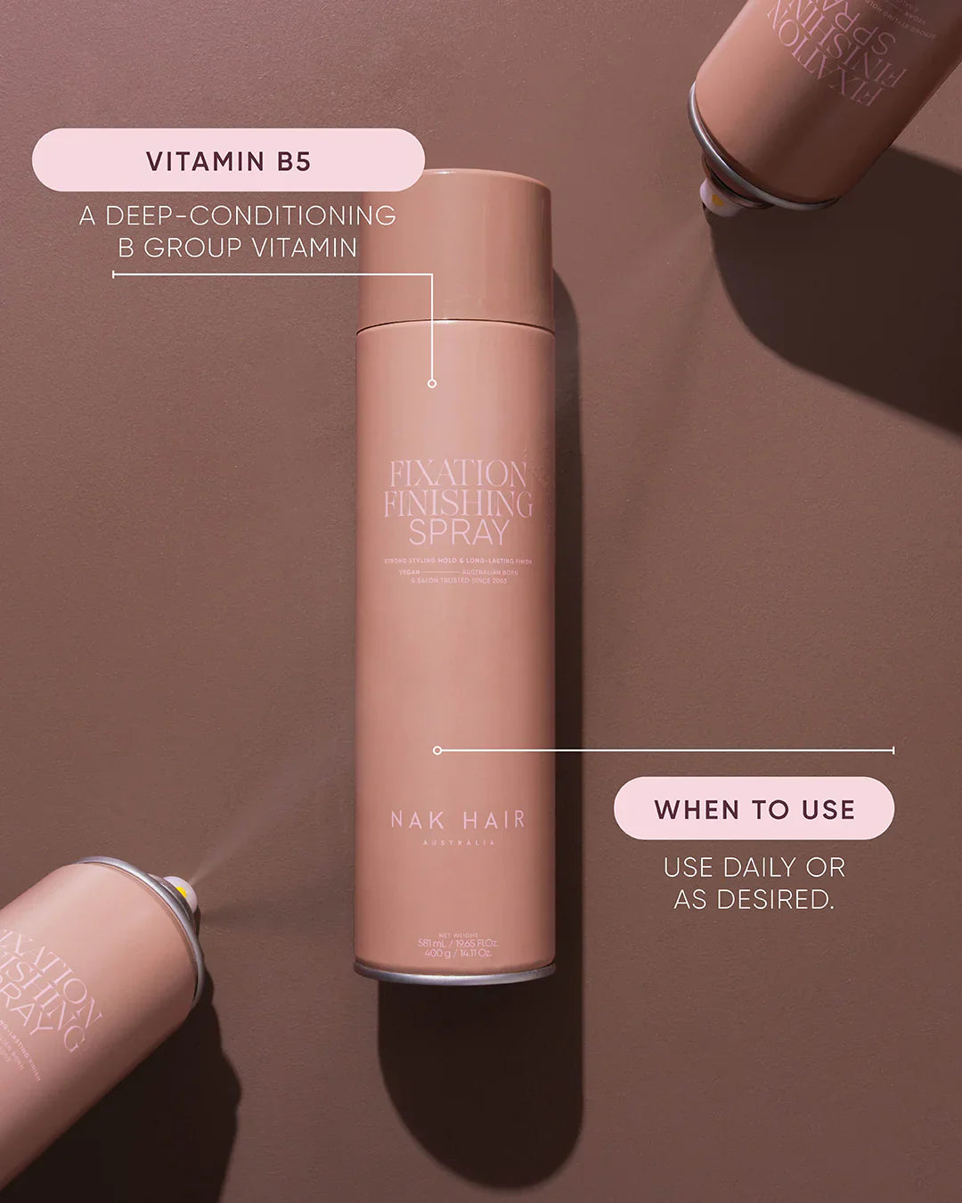 Nak NAK Fixation Finishing Spray 100g Hair Care