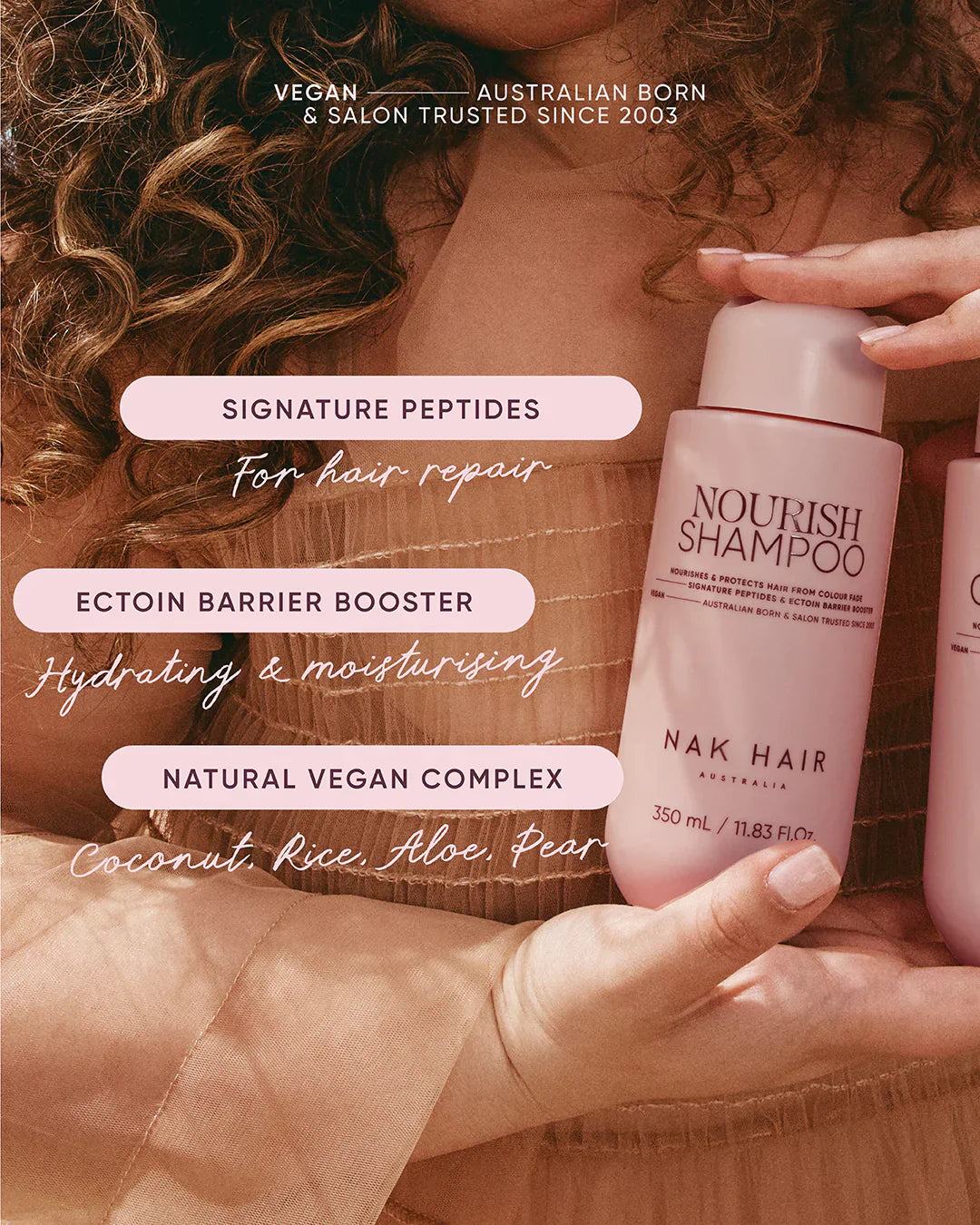 Nak NAK Nourish Shampoo 350ml Hair Care