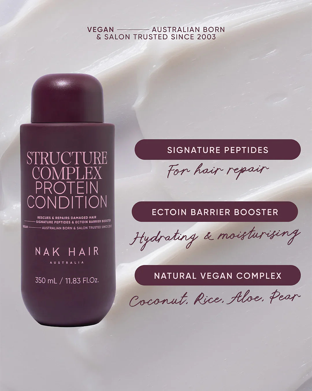 Nak NAK Structure Complex Protein Conditioner 350ml Hair Care