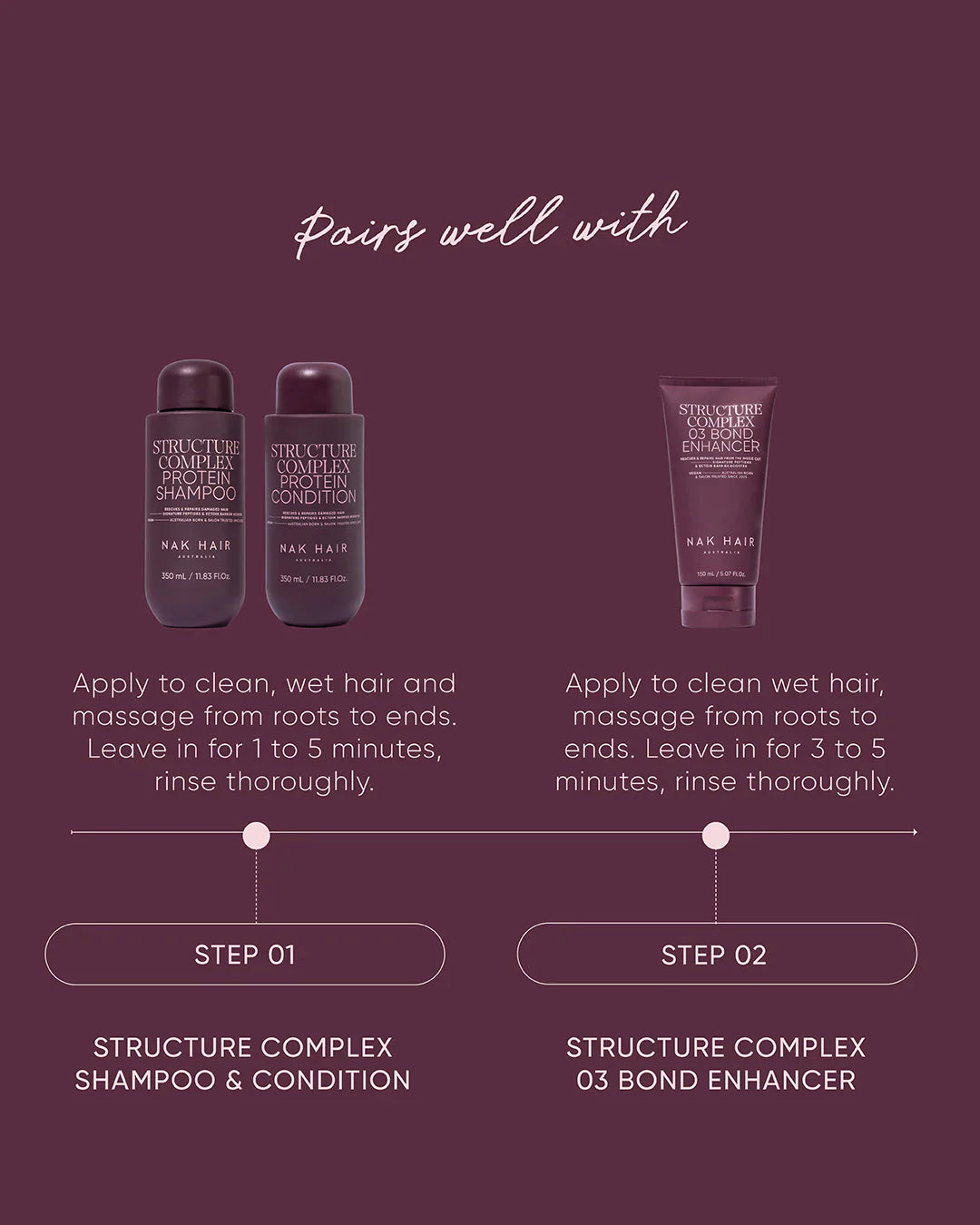 Nak NAK Structure Complex Protein Conditioner 350ml Hair Care