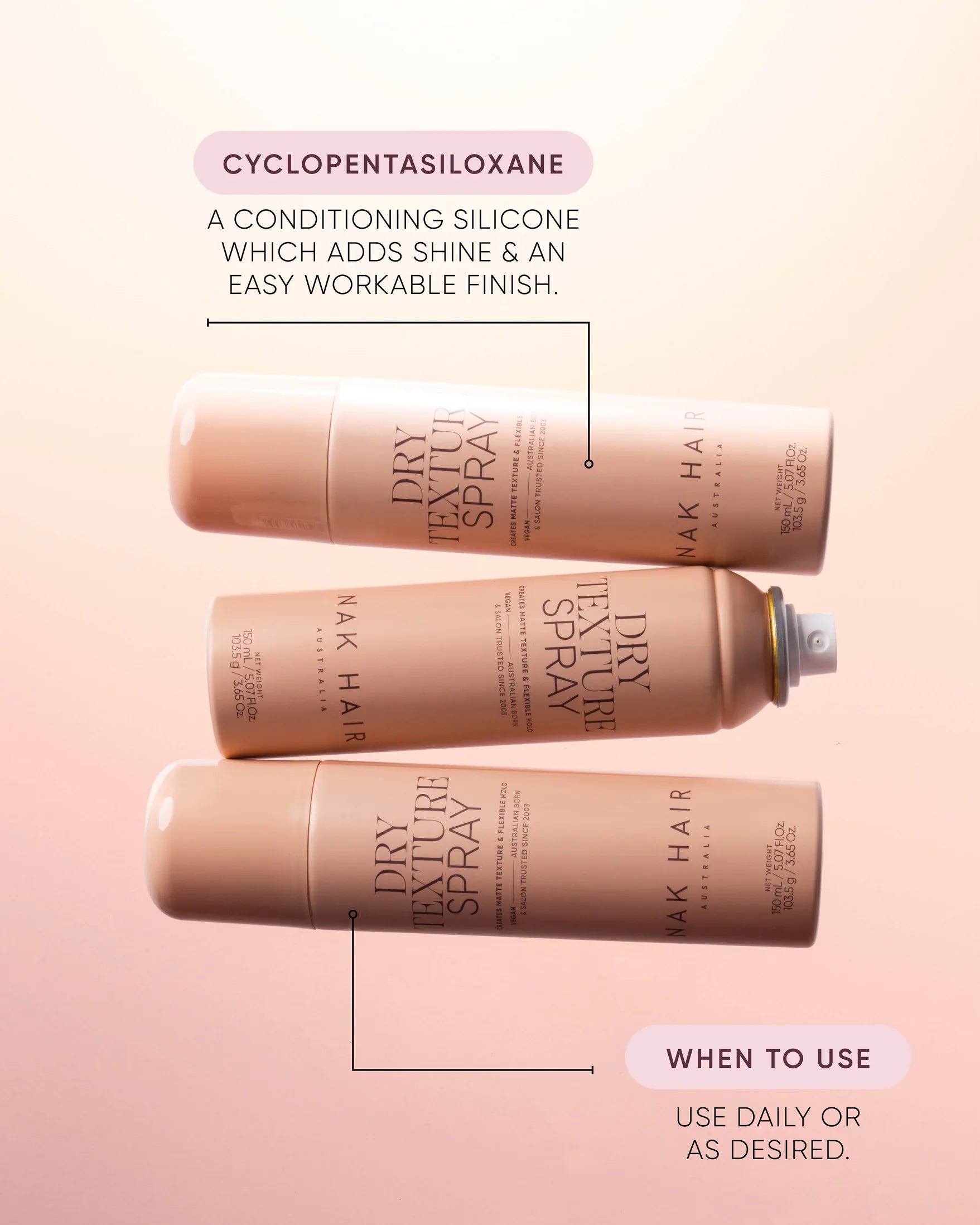 Nak NAK Signature Dry Texture Spray 150g Hair Styling Products