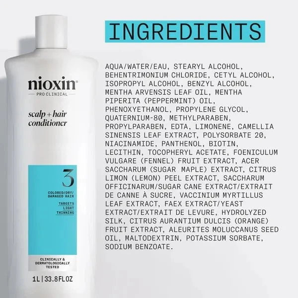 Nioxin Nioxin Scalp + Hair Thickening System 3 Conditioner 1L Conditioner