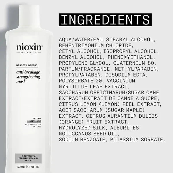 Nioxin Nioxin Anti-Breakage Strengthening Mask 500ml Hair Treatments