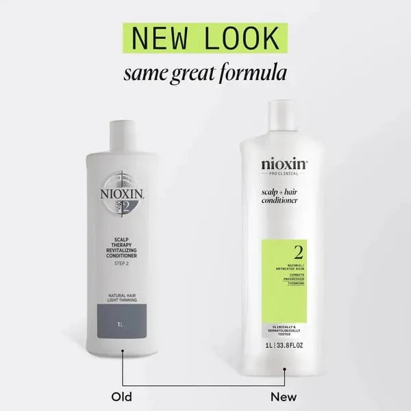 Nioxin Nioxin Scalp + Hair Thickening System 2 Shampoo + Conditioner 1L Duo Shampoo,Conditioner