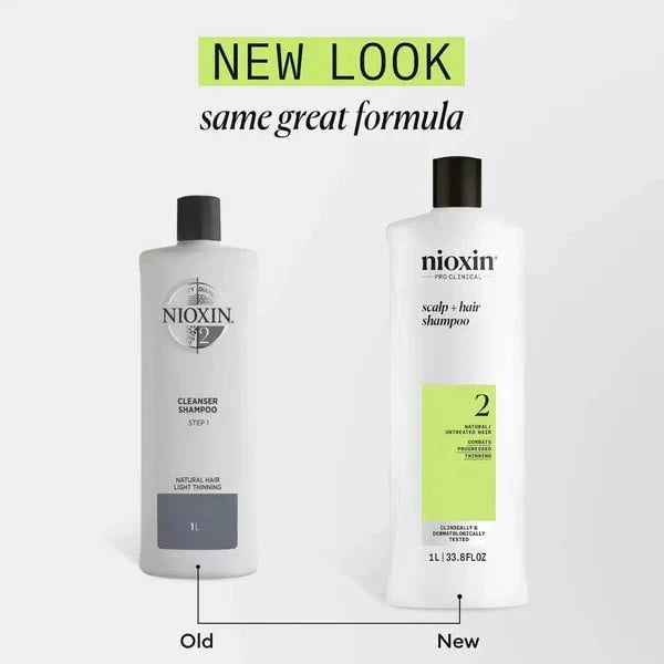 Nioxin Nioxin Scalp + Hair Thickening System 2 Shampoo + Conditioner 1L Duo Shampoo,Conditioner