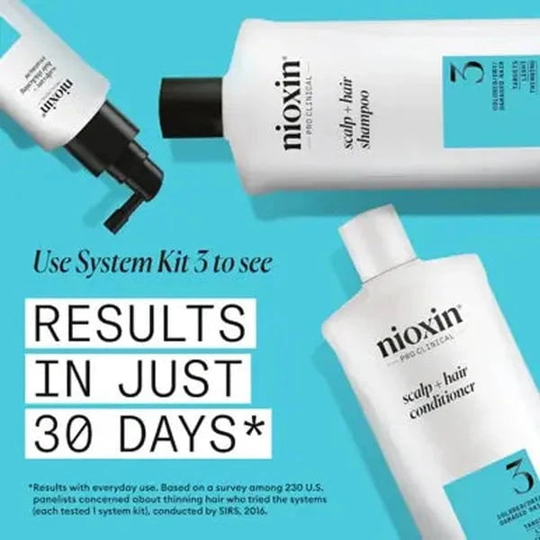 Nioxin Nioxin Scalp + Hair Thickening System 3 Shampoo + Conditioner 1L Duo Shampoo,Conditioner