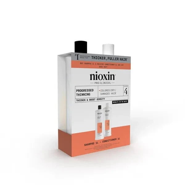 Nioxin Nioxin Scalp + Hair Thickening System 4 Shampoo + Conditioner 1L Duo Shampoo,Conditioner