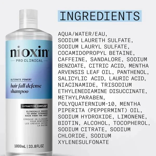 Nioxin Nioxin Hair Fall Defense Shampoo 1L Shampoo