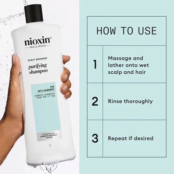 Nioxin Nioxin Scalp Recovery System Purifying Shampoo 1L Shampoo
