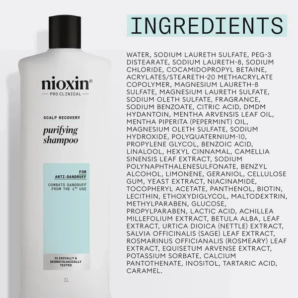 Nioxin Nioxin Scalp Recovery System Purifying Shampoo 1L Shampoo