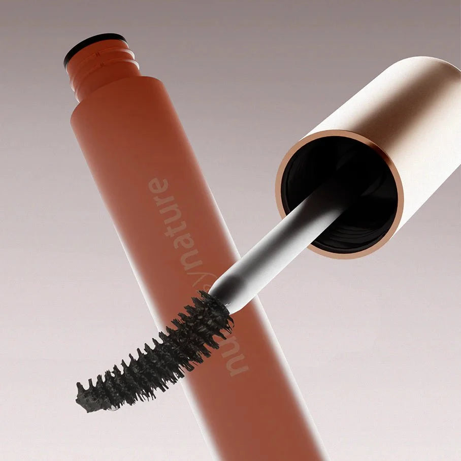 nude by nature 01 Black Nude by Nature Lift and Curl Serum Mascara 11ml Mascaras