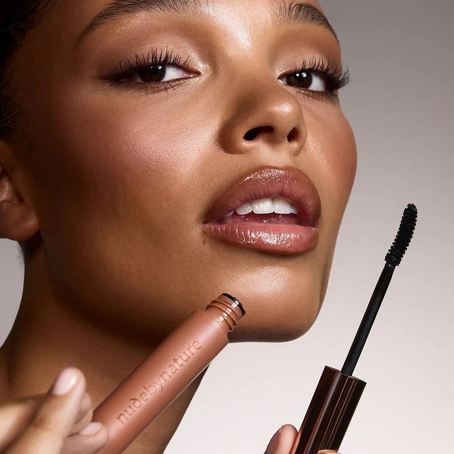 nude by nature 01 Black Nude by Nature Lift and Curl Serum Mascara 11ml Mascaras