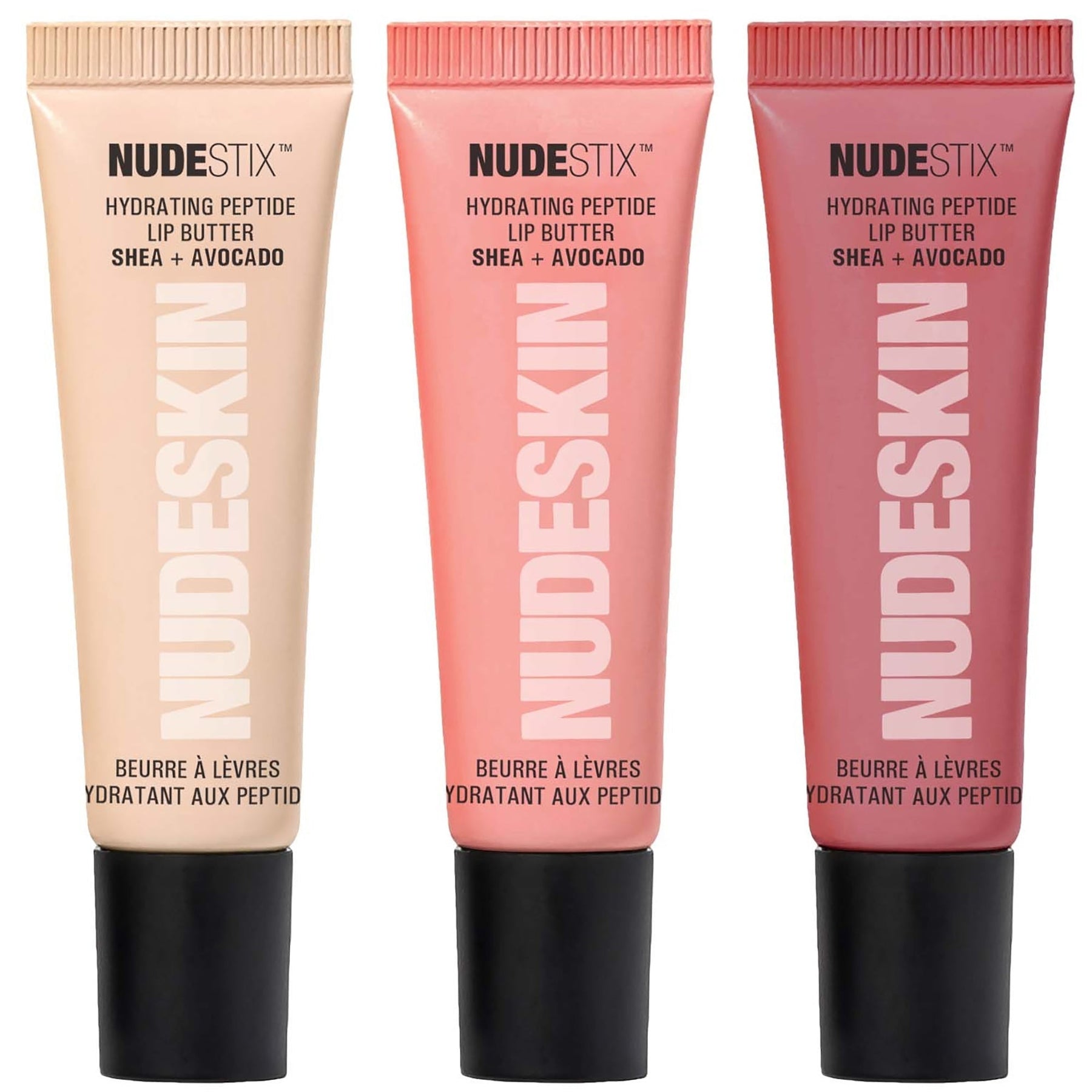 NUDESTIX NUDESTIX Hydrating Peptide Lip Butter 3pc Set Beauty Sets & Kits