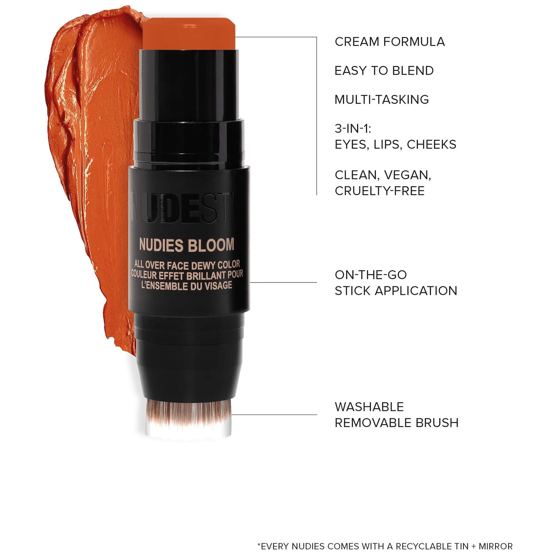 NUDESTIX NUDESTIX Nudies Bloom All Over Face Dewy Blush Colour 7g (Various Shades) Cosmetics